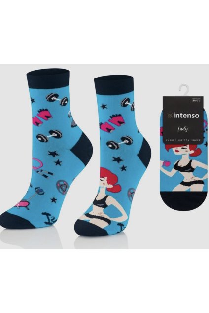 Veselé ponožky fitnesska, vel. 38-41