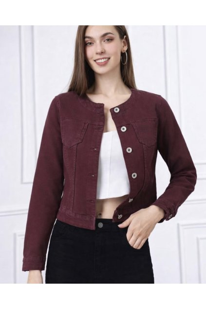 Jeans bundička Angela, bordó