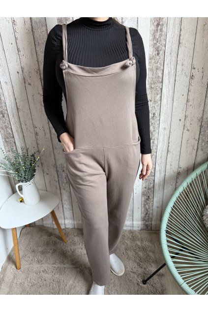 Tepláky s laclem Terez, fango, UNI 38-46