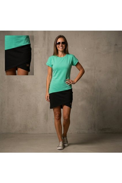 Bavlněné šaty Andrea,UNI 36-40, mint