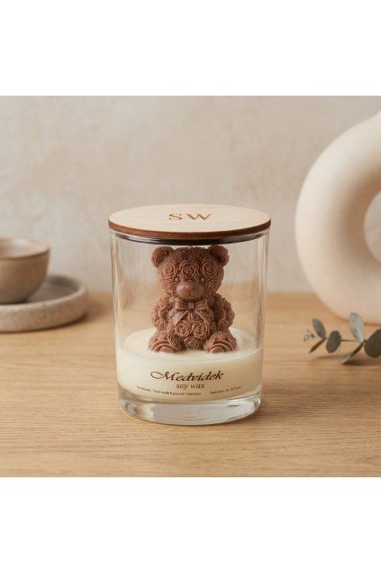 Méďa – Luxusní sójová svíčka