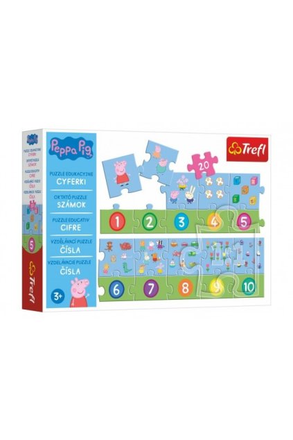 puzzle vzdelavaci cisla prasatko peppa 20 dilku 100811 0