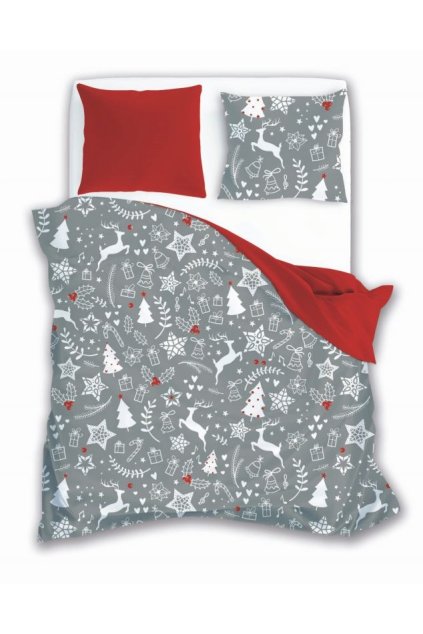 FA 074474 vanocni povleceni scandic 019 christmas grey