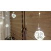 Vánoční světelný závěs s 8 zářivými koulemi z mikro řetězu, 3m, 156 LED