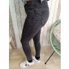 Jeans Push-up, tmavě šedé - větší velikosti