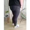 Jeans Push-up, tmavě šedé - větší velikosti