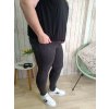 Jeans Push-up, tmavě šedé - větší velikosti