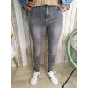 Jeans Tea, šedé - větší velikosti