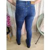 Modré jeans M-sara, push-up, rozšířené nohavice