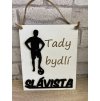 Dřevěná cedule 17x21cm - Slávista - Fotbal