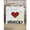 Dřevěná cedule - Dědeček 21x21cm