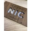 Dřevěná krabička na peníze 20x10cm hnědá - Víš jak si říkal / říkala