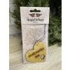 Dřevěná vůně 17x8cm angel wings - Srdce jsi můj chybějící dílek