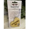 Dřevěná vůně 17x8cm angel wings - Srdce jsi můj chybějící dílek