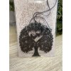 Dřevěná vůně 17x8cm angel wings černá - Strom s motýlky
