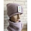 Pletená čepice s nákrčníkem