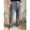 Tmavě šedé široké jeans, větší velikosti