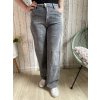 Tmavě šedé široké jeans, větší velikosti