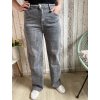 Tmavě šedé široké jeans, větší velikosti