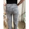 Tmavě šedé široké jeans, větší velikosti