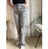 Světle šedé široké jeans, větší velikosti