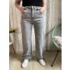 Světle šedé široké jeans, větší velikosti