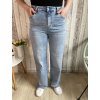 Světle modré široké jeans, větší velikosti