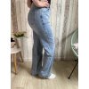 Světle modré široké jeans, větší velikosti