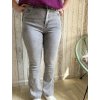 Světle šedé zvonové jeans, větší velikosti