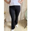 Černé zvonové jeans, větší velikosti