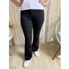 Černé zvonové jeans, větší velikosti