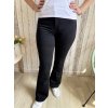 Černé zvonové jeans, větší velikosti