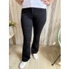 Černé zvonové jeans, větší velikosti