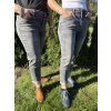 Jeans Mom Fit, tmavě šedé