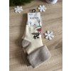Teplé ponožky Sobík, bílé 36-40