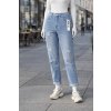 Jeans Mom Fit,  světle modré, Trendy