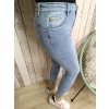 Světle modré  jeans M-sara, push-up - větší velikosti