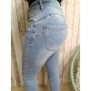 Světle modré  jeans M-sara, push-up - větší velikosti