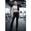 Fitness legíny do zvonu, push up, černé