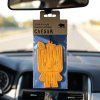 Dřevěná vůně do auta Caesar – závěsná, přírodní design