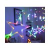 Vnitřní vánoční LED závěs - Hvězdy 3 m (138 LED)