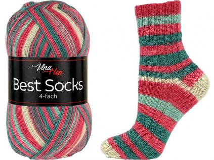 Pletací příze ponožková Best Socks 4-fach 7358