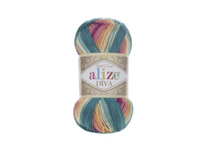 Příze Alize Diva batik 4572