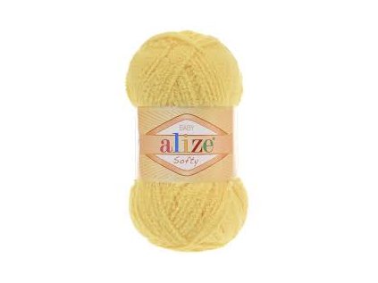 pletací příze Alize Softy 187 - žlutá