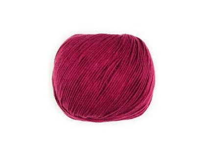 Příze Jeans, (Vlna-Hep), 8020, tmavě červená