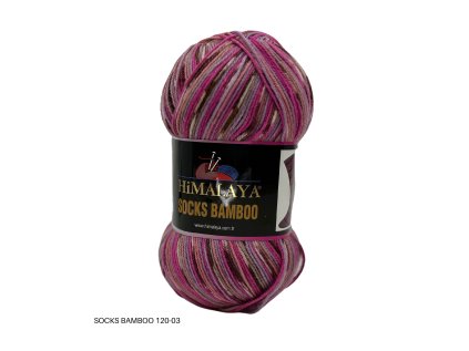 Pletací příze Himalaya Socks Bamboo 120 - 03