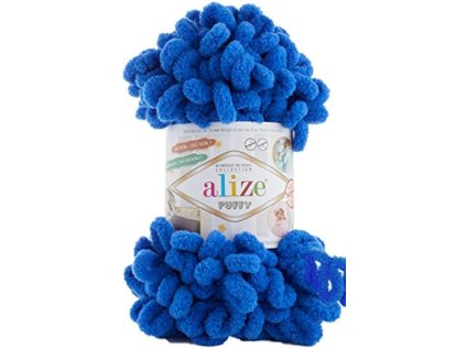 Alize Puffy královsky modrá 141 – smyčková příze