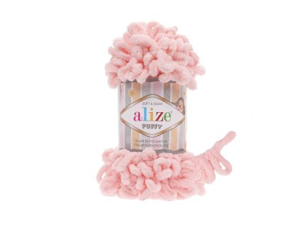 340 Alize Puffy pudrově růžová – smyčková příze