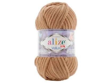 Alize Velluto 199 – světle hnědá