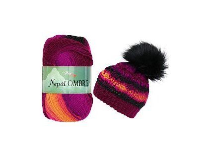 Příze Nepál Ombre 7421